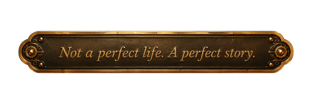 Not a perfect life. A perfect story.